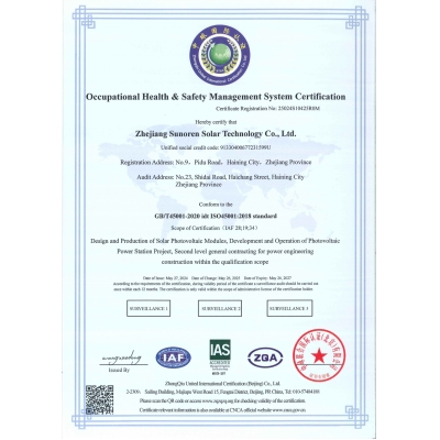 Occupational Health & Safety Management System Certification